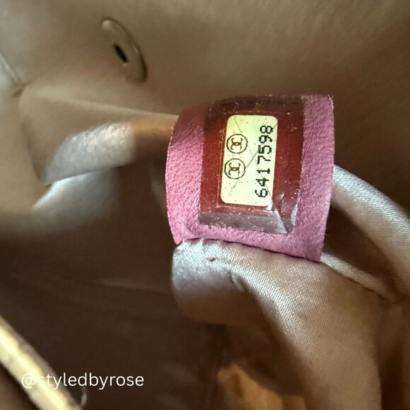 VINTAGE Authentic Chanel Pink Medium Nylon Travel Line Flap Bag - Picture 10 of 14